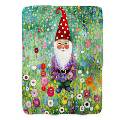 Whimsical Woodland Wanderer Throw Blanket