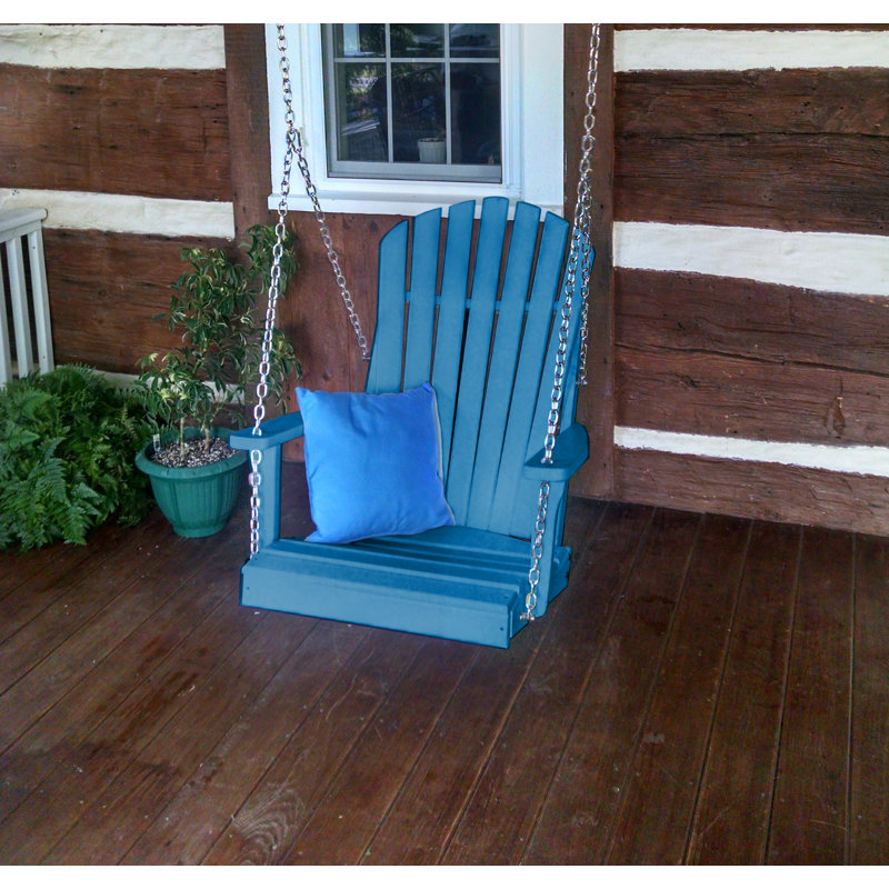 Balancelle en rotin Adirondack Ratto, Bleu