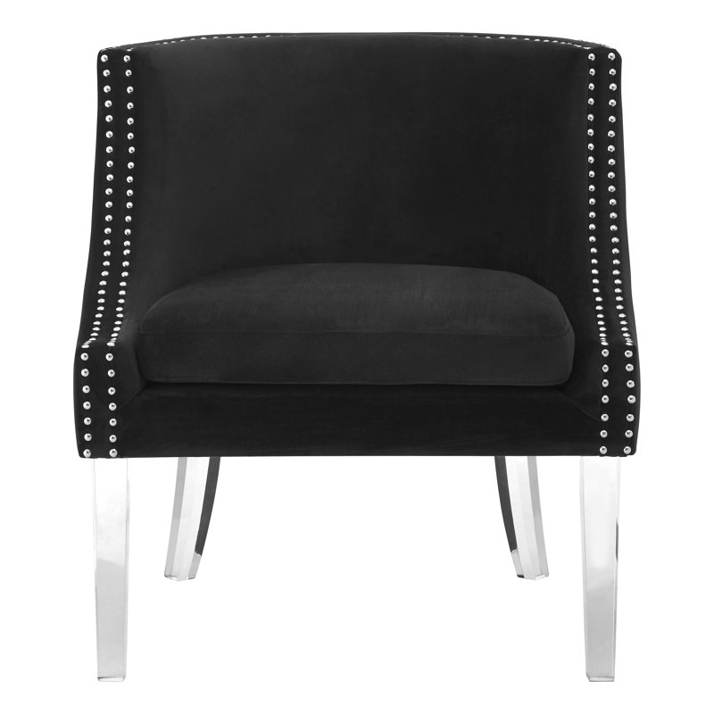 Sabrina Upholstered Armchair, Black