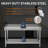 Stainless Steel Work Table, Commercial Kitchen Prep Table with Backsplash & Adjustable Shelf