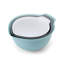 Ensemble de 3 bols à mélanger en silicone Kitchenaid Universal, bleu ciel / blanc / gris-77104304