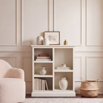 Stylish Aoting Standard Wooden Bookcase –Compact Storage for Books, Magazines & Décor, 30.1"H x 25"W