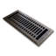Couvercle de ventilation moderne en acier massif avec registre Madelyn Carter-65530696-65530702