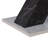 Modern Square Dining Table, Stretchable, Printed White Marble Table Top+MDF Black X-Shape Table Leg with Metal Base