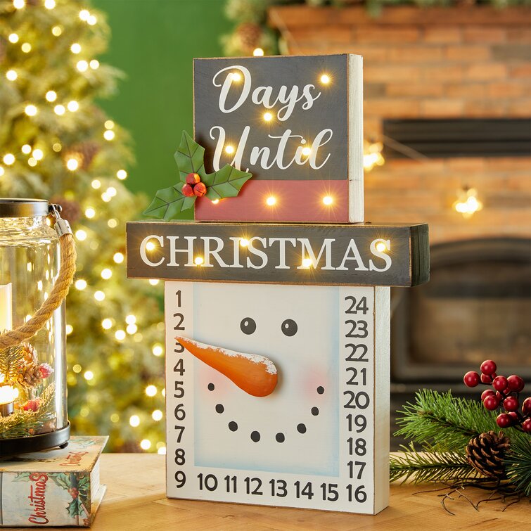 New Orleans Saints Snowman Countdown Calendar Advent Christmas Holiday NEW