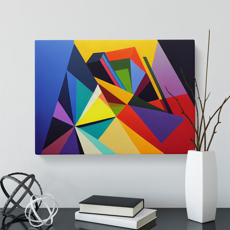 Prism Art Abstract Vol.3 - Wrapped Canvas, 40cm H x 60cm W x 3cm D