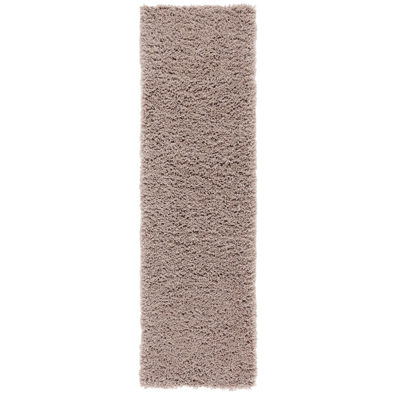 Assar Handmade Tufted Taupe Area Rug, Runner 2'3" x 12'