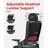 Inbox Zero Djenkely Fabric Executive Chair with Headrest-763440211-763440210