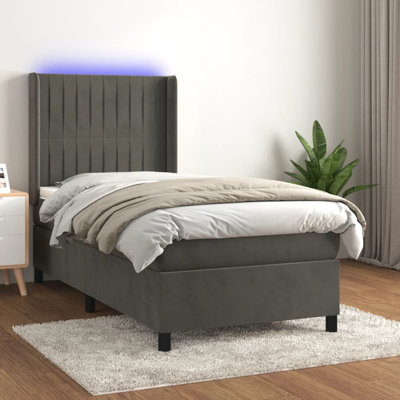 Keyan Velvet Bed with Mattress