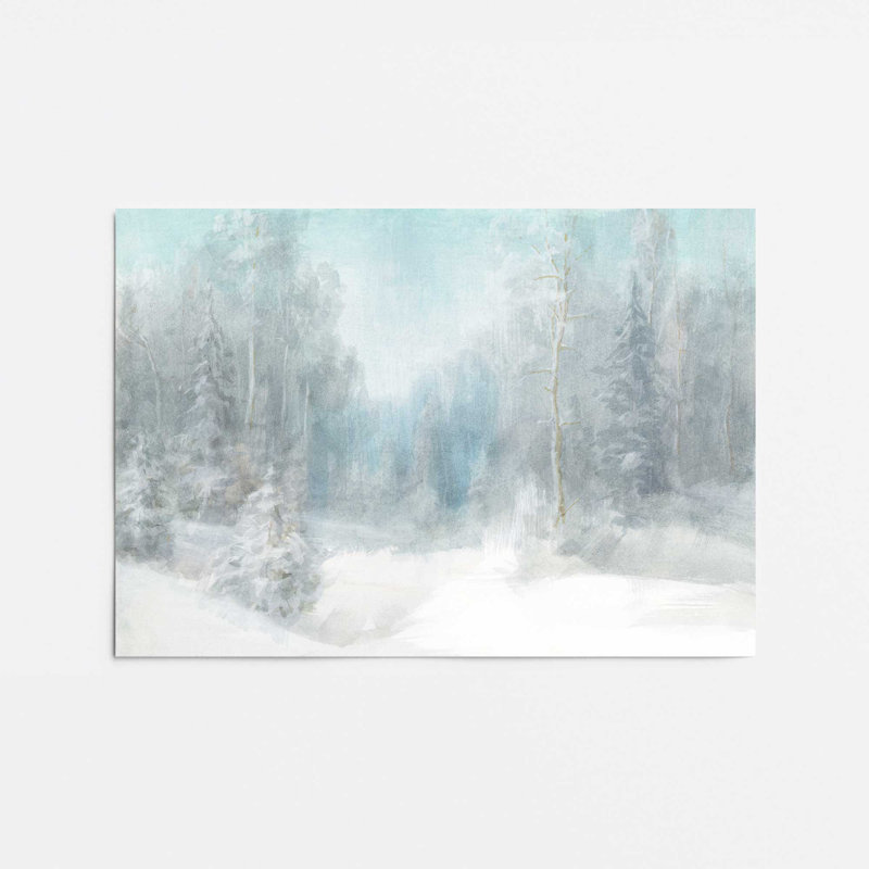 Imprimé sérénité «Snowy Woodland», Sans cadre, H 8 po x l 10 po