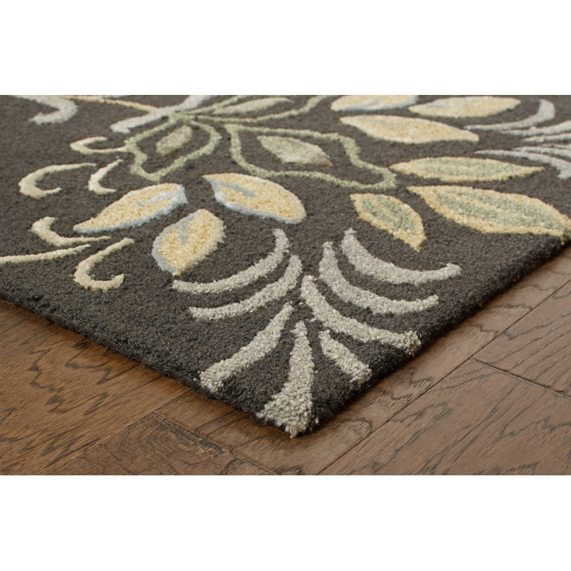 Tapis rectangulaire en laine 9 pi x 12 pi Shamayia