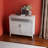 Kitchen Buffet Server Cabinet In White. E1 Construction. Coated Surface For Durability. Spacious Storage With Adjustable Shelves. Easy Assembly All Components Included. Safe Magnetic Door Components.