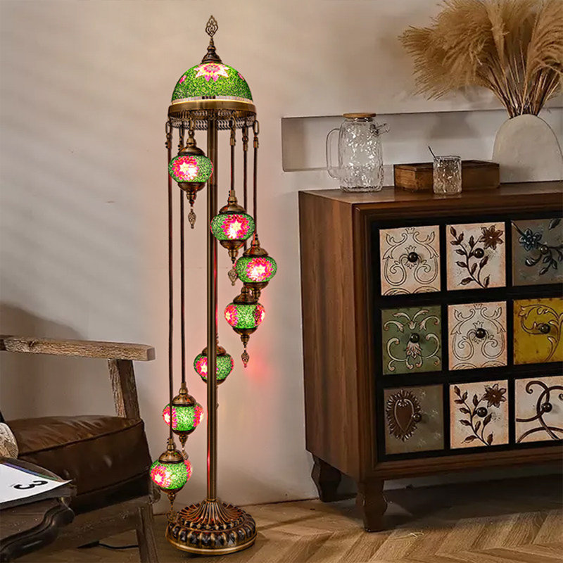 Lampes sur pied bronze et fer