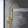 2 Handle Floor Clawfoot Tub Faucet with Diverter