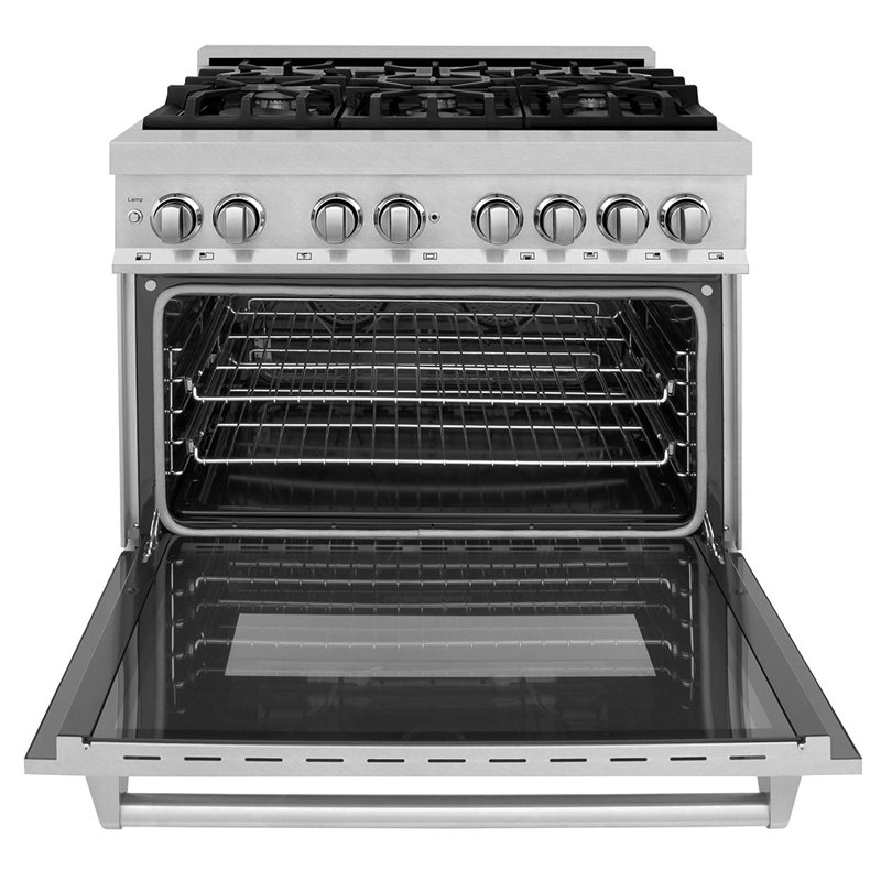 ZLINE 36 in. Legacy Dual Fuel Range w/ 6 Burners & Oven, Stainless Steel Satin Stainless Steel