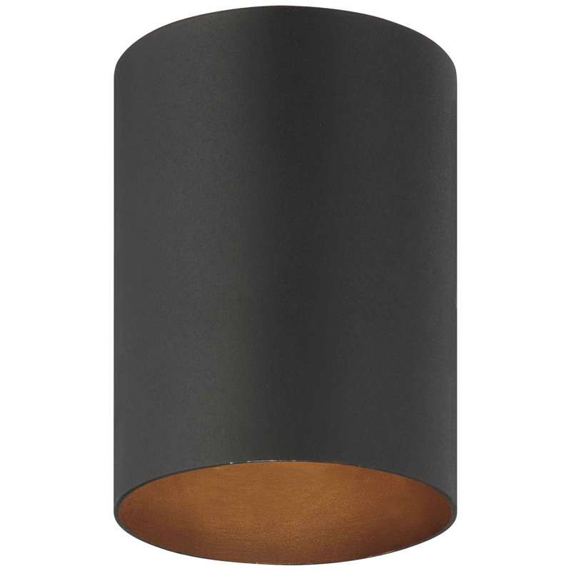  Plafonnier encastré en aluminium noir intérieur ou extérieur Rangeworthy, Noir