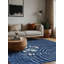 Tapis bleu lavable à la machine-21380266