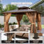 12 pi. L 12 pi. D Pavillon de jardin en aluminium