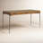 Hutchinson Solid Wood Wrought Iron Writing Desk