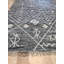 Tapis luxueux en laine fait à la main gris anthracite Kilim-291027276