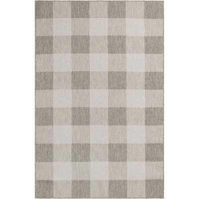 Tapis intérieur / extérieur gris Borland