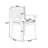 2Pcs Dining Chair - Elegant Design, Wood, Dark Grey Cushion For Patio Curve And Straight Edge
