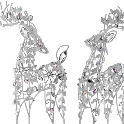 19.5"  Wire Jewel Deers 