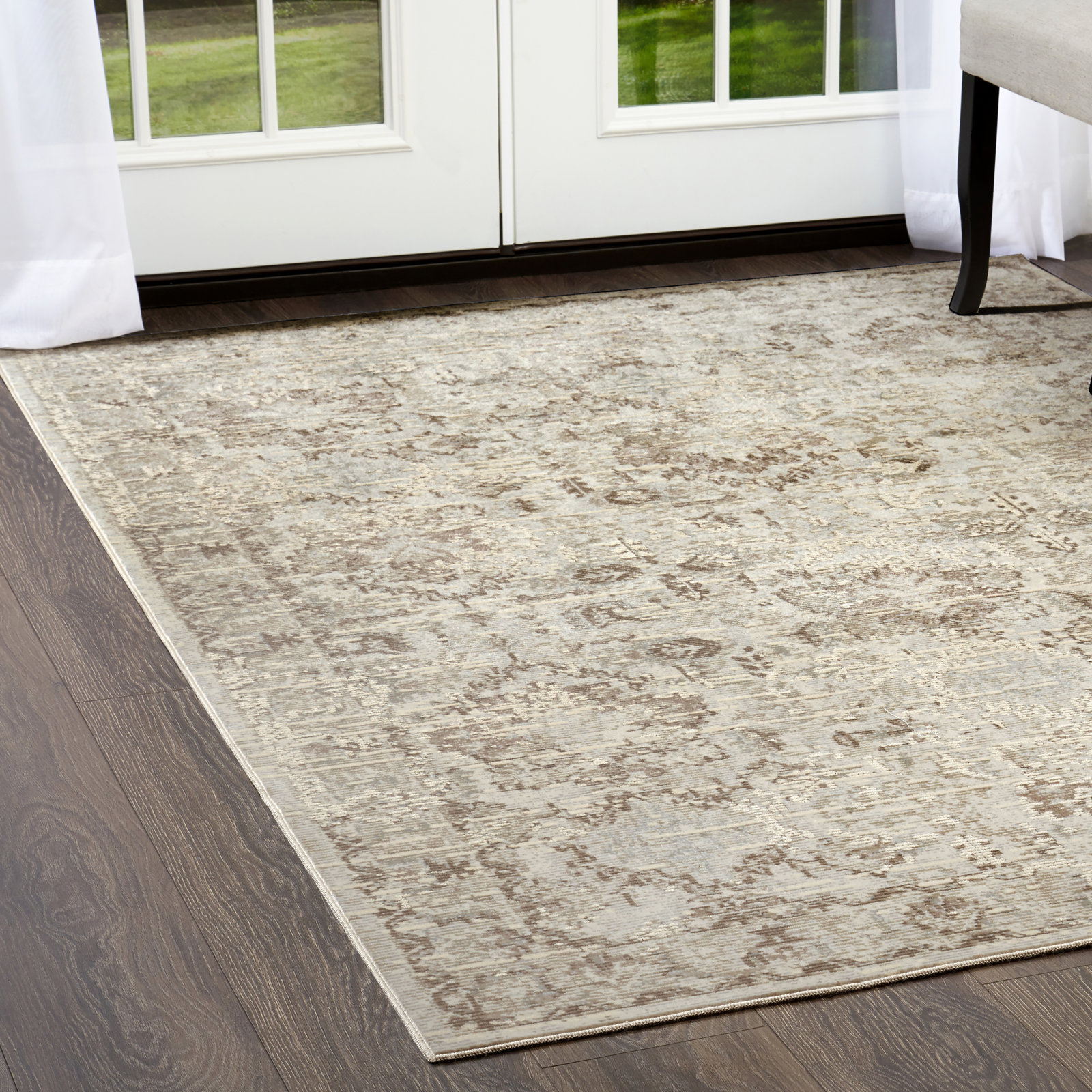 Cream Oriental Rug, Rectangle 7'10" x 10'2"