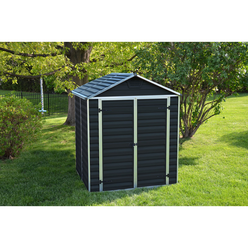 Palram - Canopia Rubicon Polycarbonate Storage Shed, 85" H x 72" W x 60.6" D