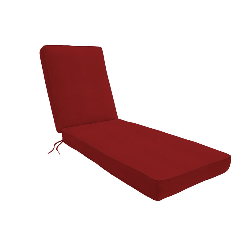 Coussin de siège / dossier d'extérieur Sunbrella, H 23 po x l 23 po x P 75 po, Toile Sunbrella® rouge Jockey