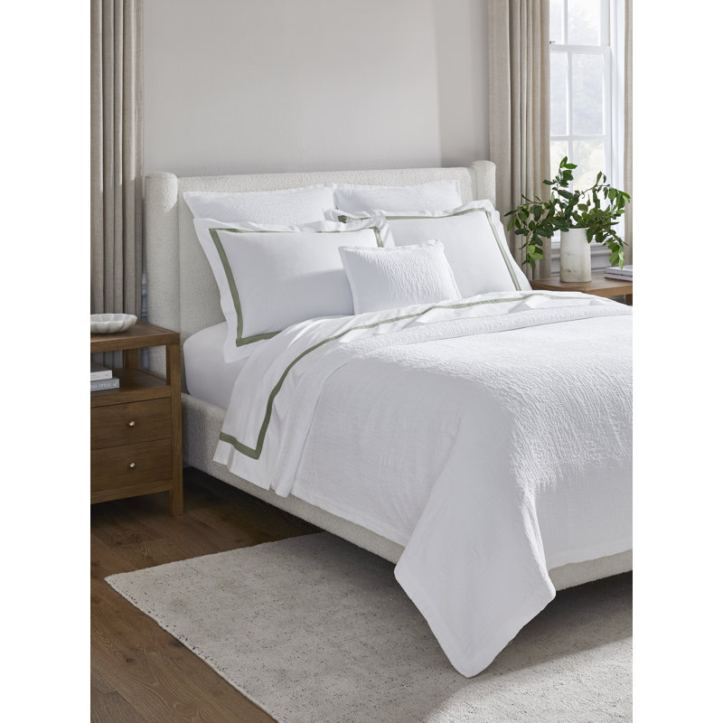 Sabino Cotton Pillow Sham, King, White