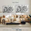 «Hemispheres Contrast World Map», reproduction sur toile-92760921