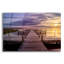 «Sunset at the Dock» par Rick Berk, art mural en verre acrylique-1997239498