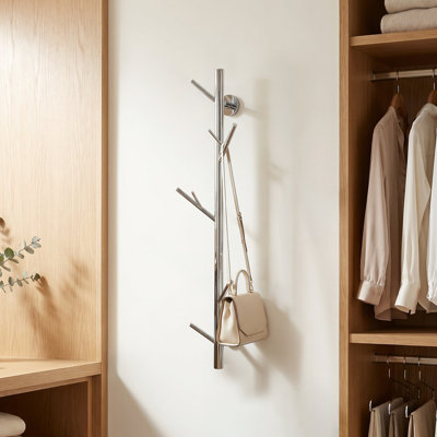 Brio Metal 5-Hook Wall Mounted Coat Rack (30-inch)