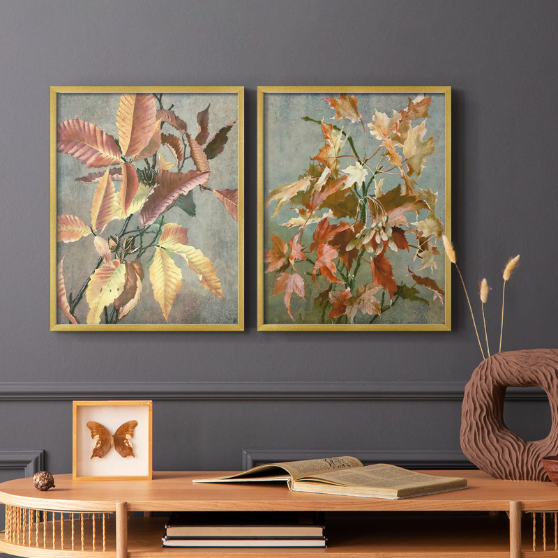 «Antique Autumn I», reproduction encadrée de qualité supérieure - prête à être accrochée - aucun clou requis - aucun clou requis