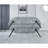 Extensible Table, Gray With Metal Legs For Dining Room And Office Settings - 40.3 In Wide, 28.72 Tall, 92.59 Lb Well Made Table Width, Height, Carefully Designed-391639660-391639663