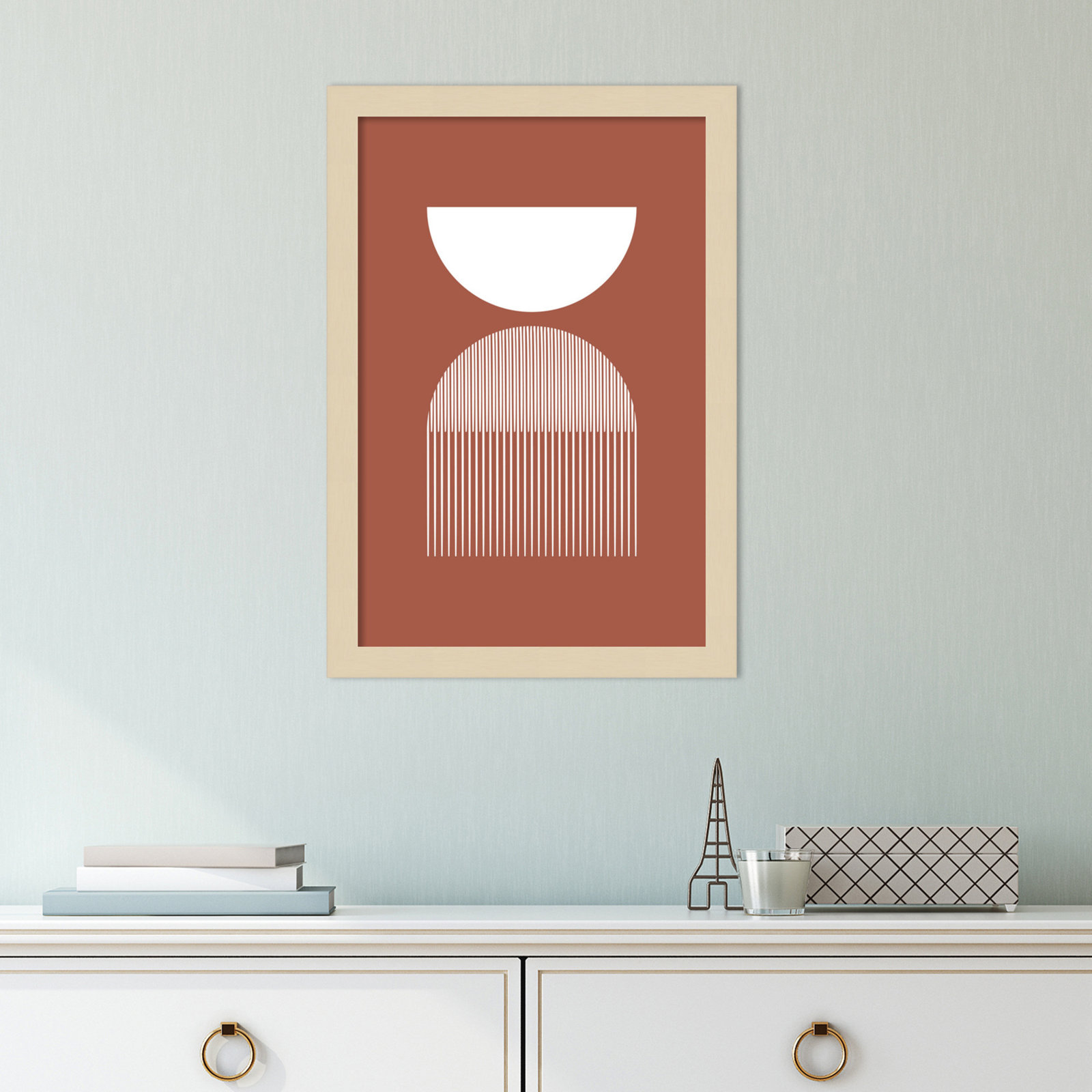 Offline "Mid 31" Print by Jacob Goossen, Brown, 17" H x 12" W x 1" D