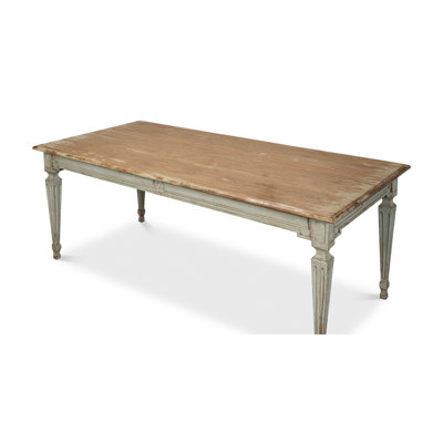 Table de salle à manger en bois massif L 79 po Elise