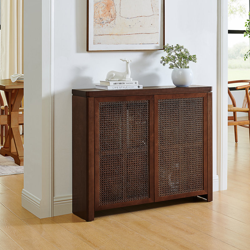 Retro 2 - Ratten Door Sideboard, Walnut