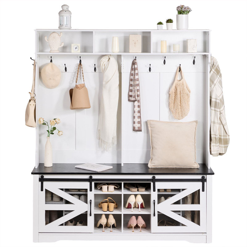 Hall Tree Entryway Bench