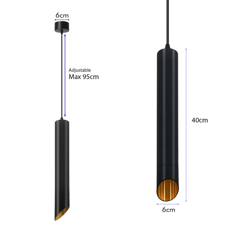 Aalyah 1 - Light Black LED Pendant