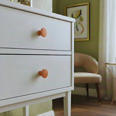 Bouton d'armoire rond en aluminium ROUS Hardware Mid-Century