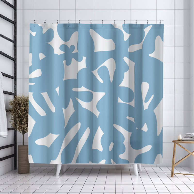 Rideau de douche Coco, Bleu