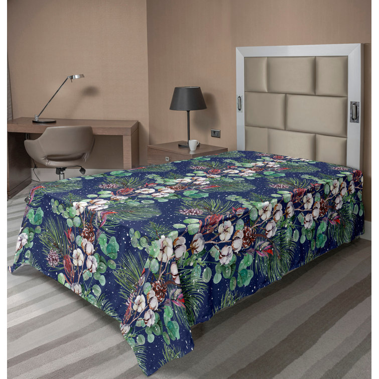 Ambesonne, drap plat floral pivoines, art botanique printanier