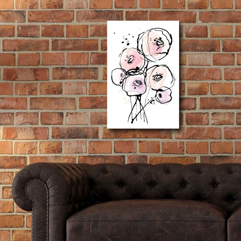 «Pink Mod 2» par Lesia Binkin, art mural en verre acrylique, H 24 po x l 16 po x P 0,2 po