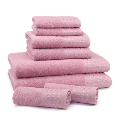 Fukuichi 8 Piece Turkish Cotton Towel Set