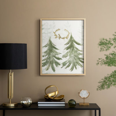 Christmas Holiday Art CCCLXX Framed Print - Solid Wood