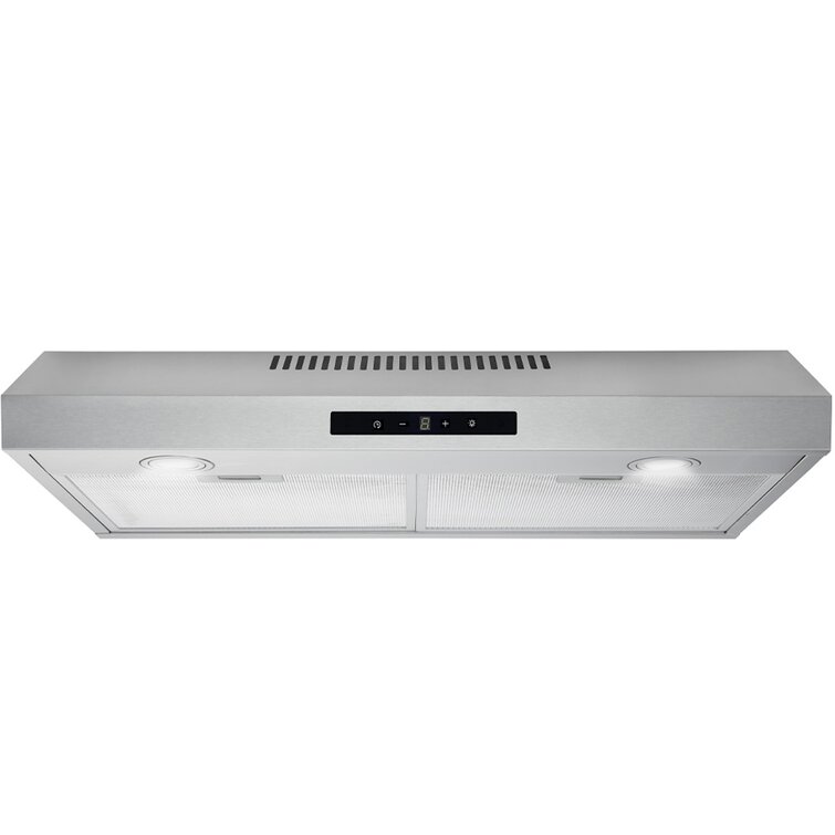 XO Appliance 30 600 Cubic Feet Per Minute Convertible Under Cabinet Range  Hood with Baffle Filter and Light Included
