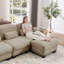 Tissu chenille ottoman - Camel-1904000699