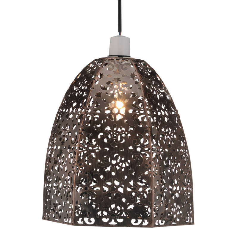 25cm H Steel Novelty Pendant Shade ( Screw On ), Antique Brass